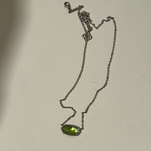 Kendra Scott peridot Elisa necklace